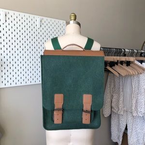 Structured Green Backpack